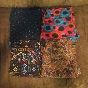 LuLaRoe TC leggings (bundle of 4)